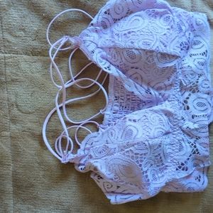 2 Victoria Secret Pink Padded Bralette L